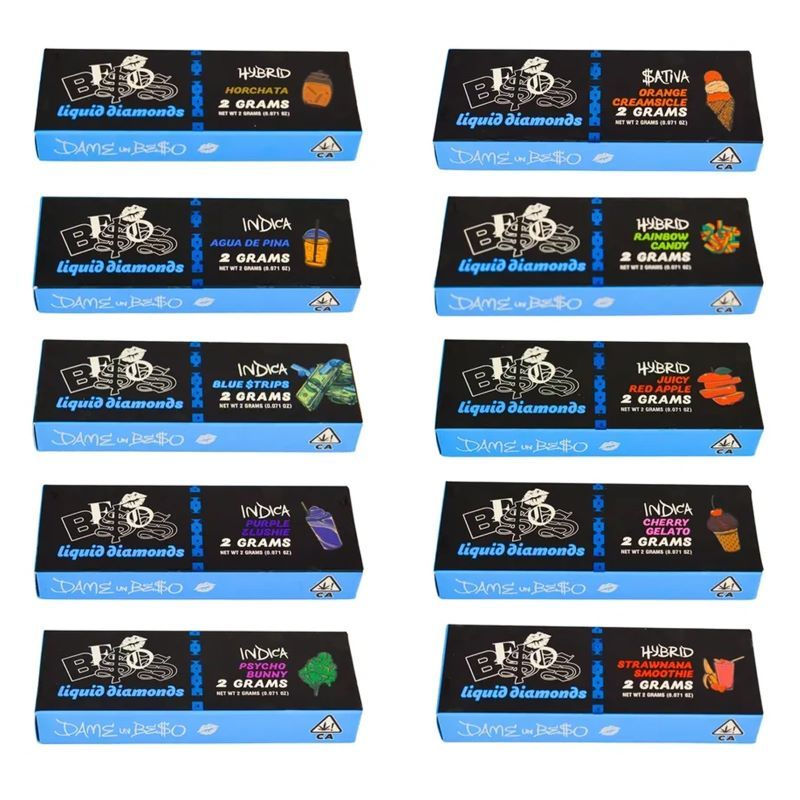 Besos 2ml Empty Disposable Vape Pen - Vibrant Blue Edition